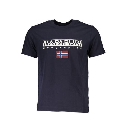 Napapijri T-Shirt aus blauer Baumwolle