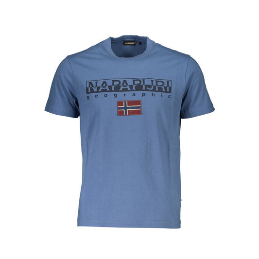 Napapijri T-Shirt aus blauer Baumwolle