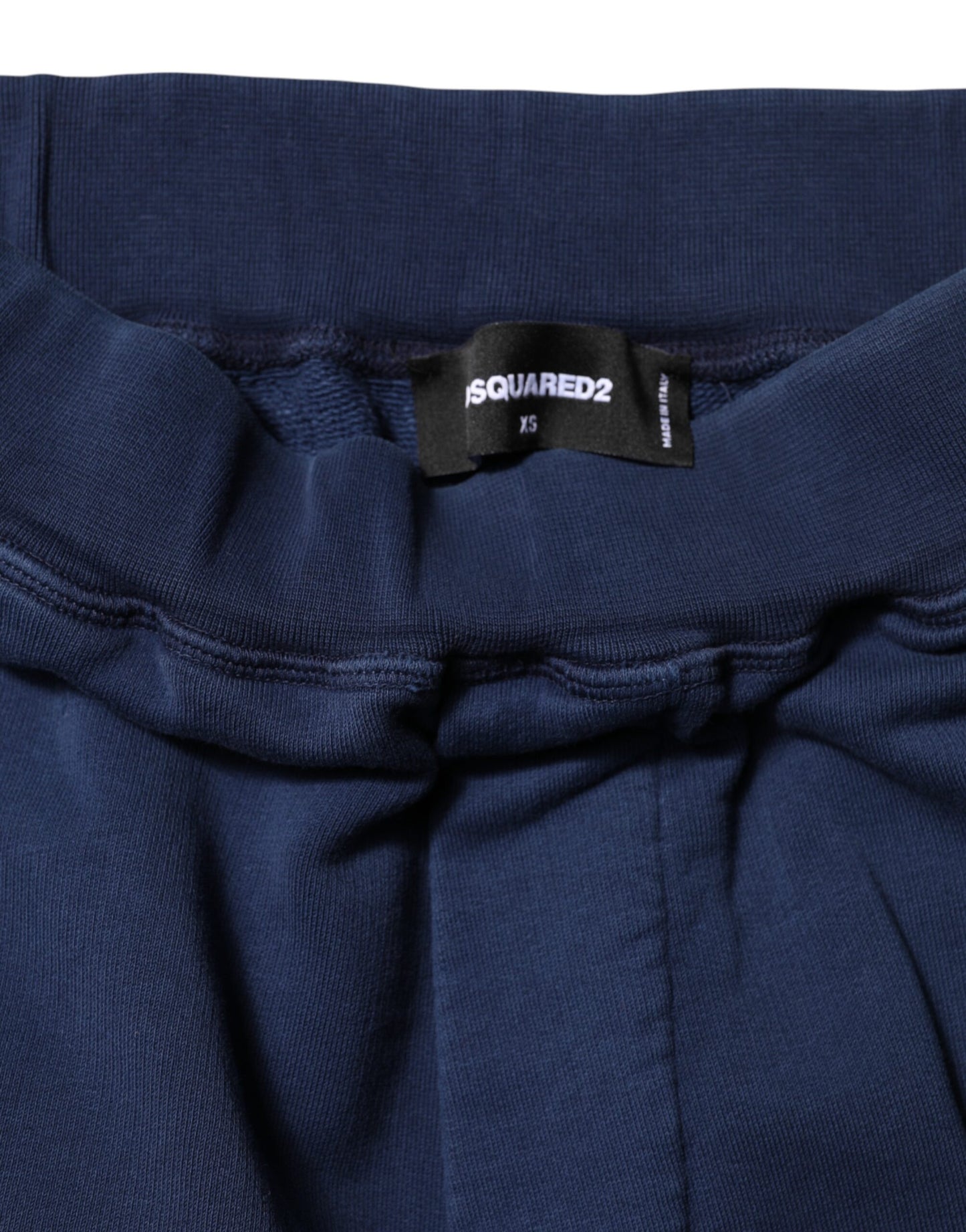 Dsquared² Blaue Jogginghose mit mittlerer Taille aus Baumwolle