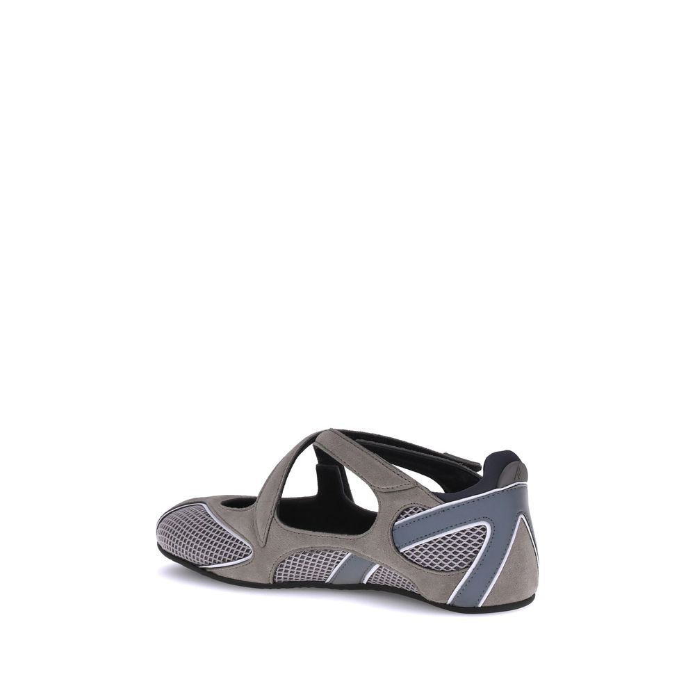 The Attico Graue Polyethylen-Ballerinas