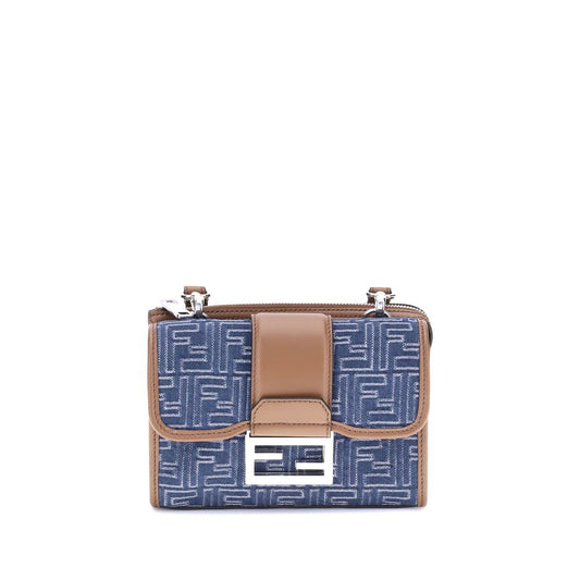 Fendi Baguette denim Umhängetasche