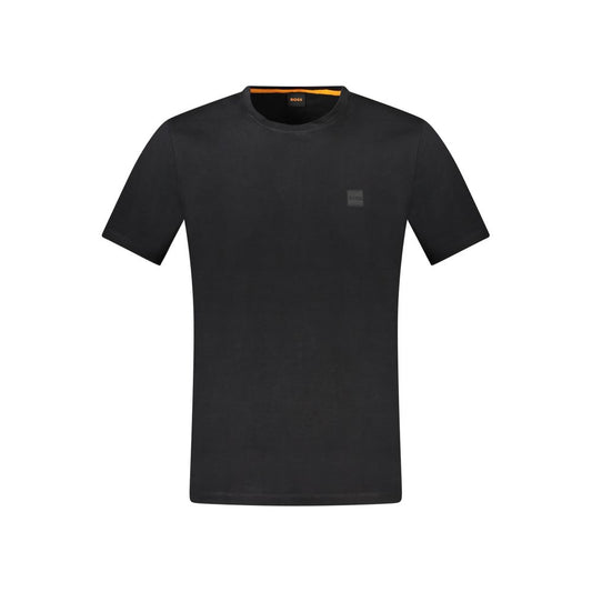 Hugo Boss Schwarzes T-Shirt aus Baumwolle