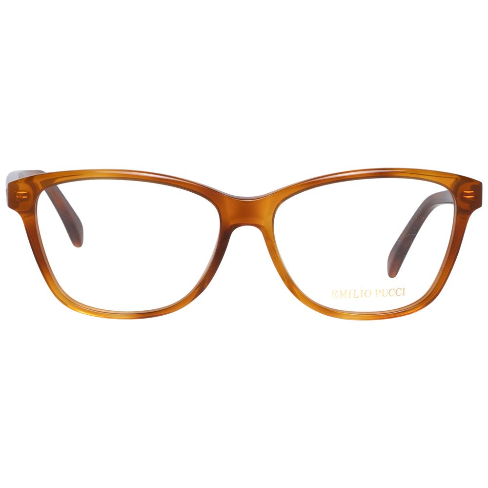 Emilio Pucci Braune Kunststoff-Brille (Gestelle)