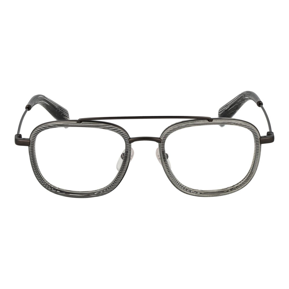Yohji Yamamoto Graue Kunststoff-Brille (Gestell)