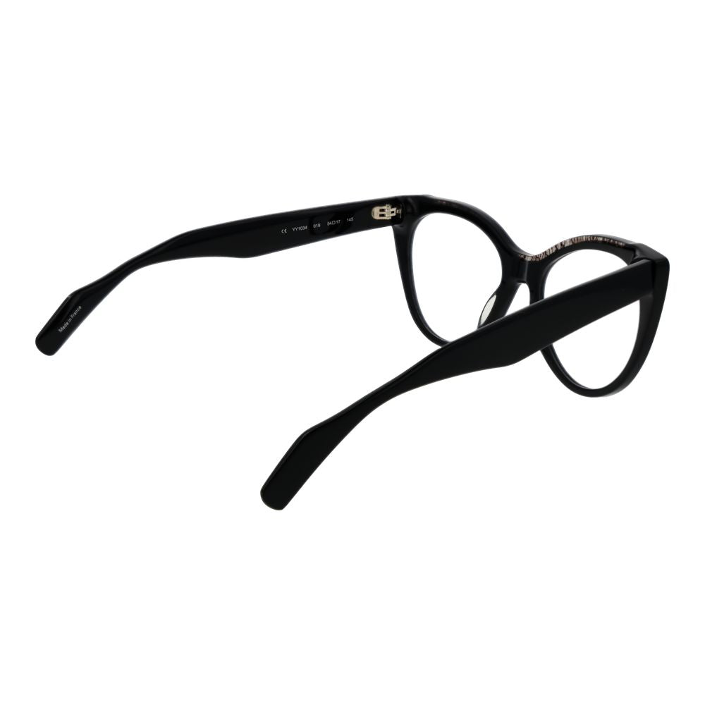 Yohji Yamamoto Schwarze Kunststoff-Brille (Rahmen)