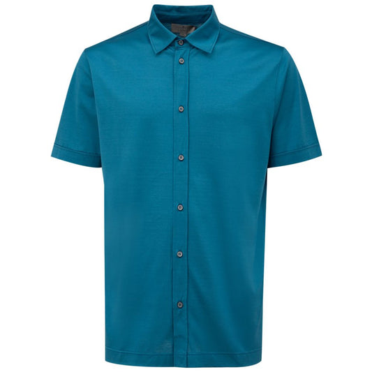 Canali Blaues Baumwollhemd