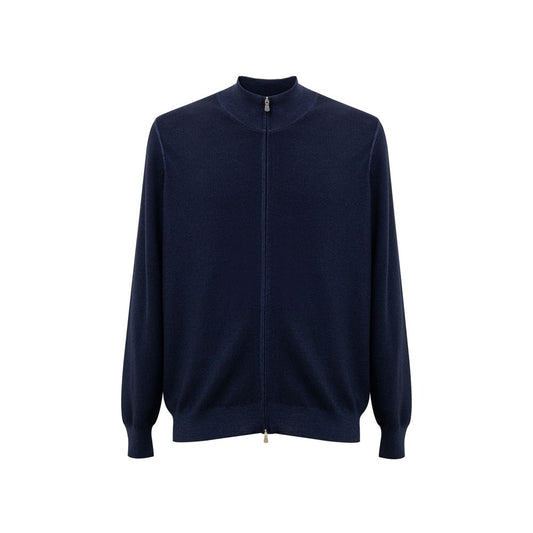 Gran Sasso T-Shirt aus blauer Wolle