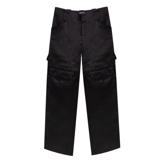 Tom Ford Schwarze Viskose-Cargo-Hose