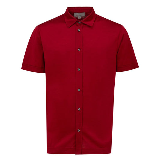 Canali Rotes Baumwollhemd