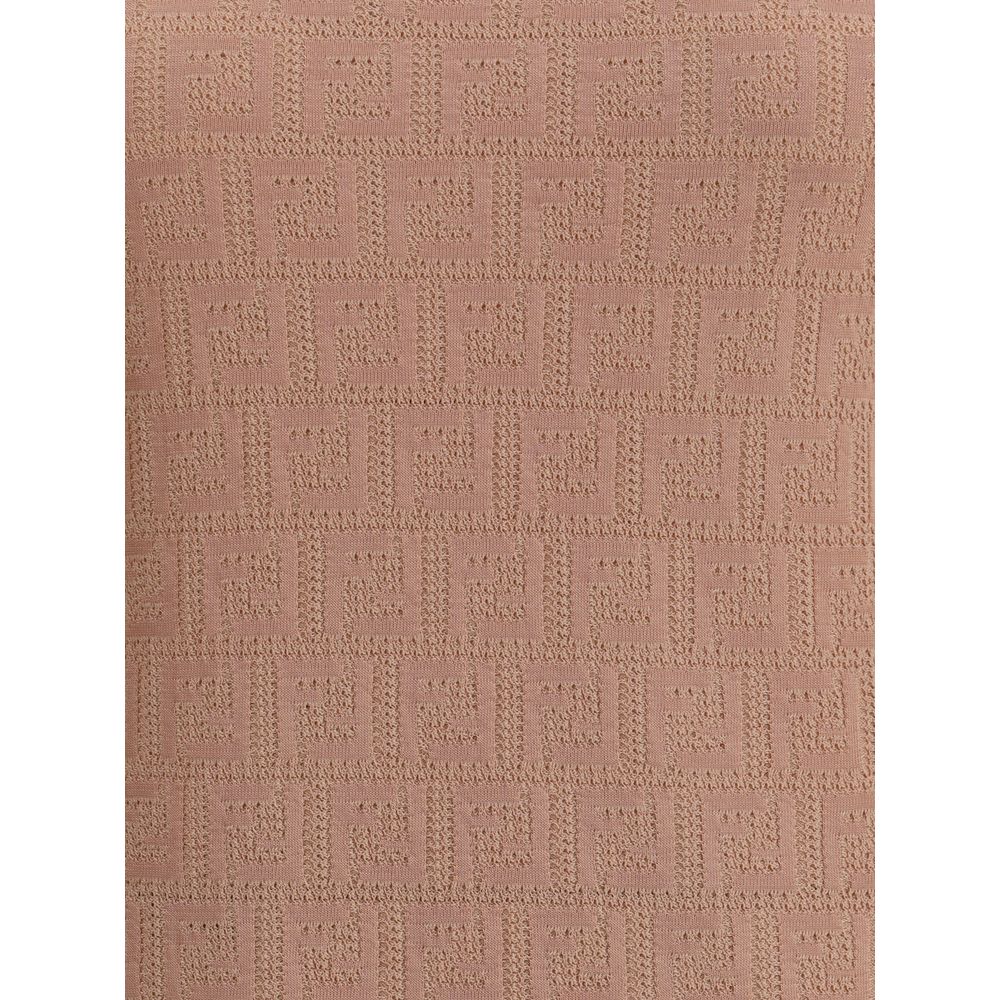 Fendi FF Muster Midikleid