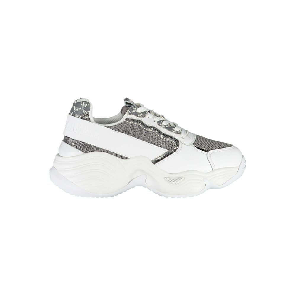 Emporio Armani Sneaker aus weißem Polyester