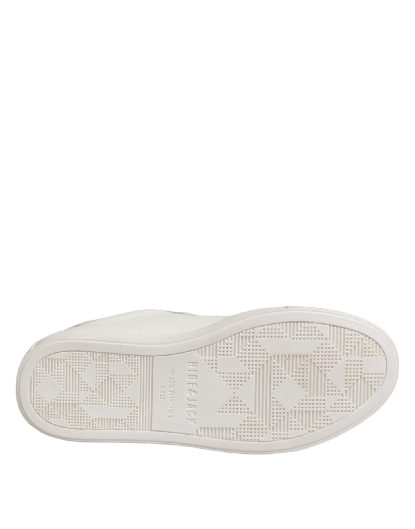 HIDE & JACK Weiße Leder Low Top Lace Up Sneakers Schuhe