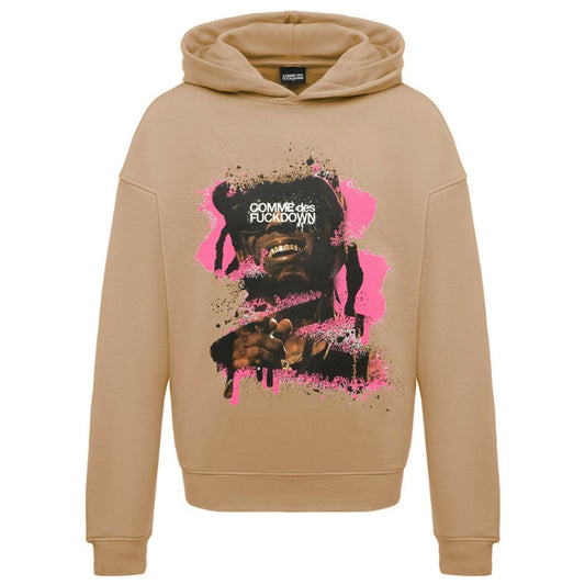 Comme Des Fuckdown Brauner Baumwollpullover für Männer