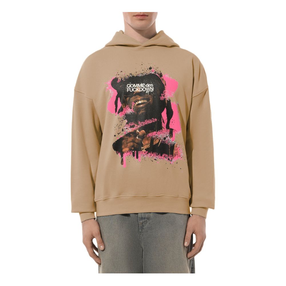Comme Des Fuckdown Brauner Baumwollpullover für Männer