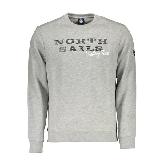 North Sails Grauer Baumwollpullover für Männer