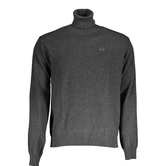 La Martina Grauer Pullover aus Wolle
