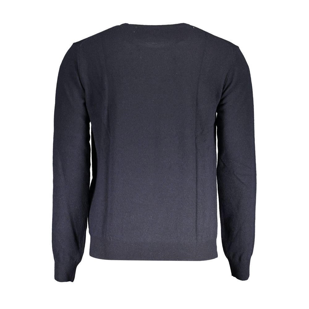 La Martina Blauer Pullover aus Wolle