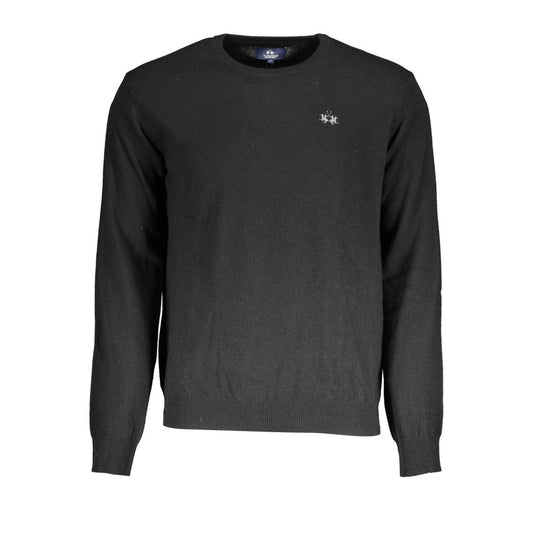 La Martina Schwarzer Wollpullover
