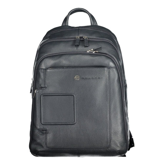 Piquadro Blauer Lederrucksack