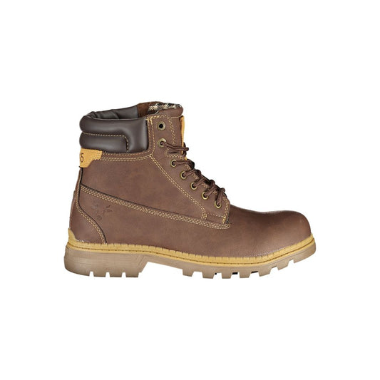 Carrera Brauner Polyester-Stiefel