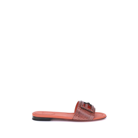 Fendi Sandalen mit Pythonmuster