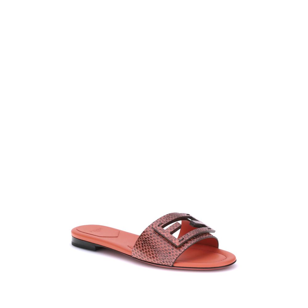 Fendi Sandalen mit Pythonmuster