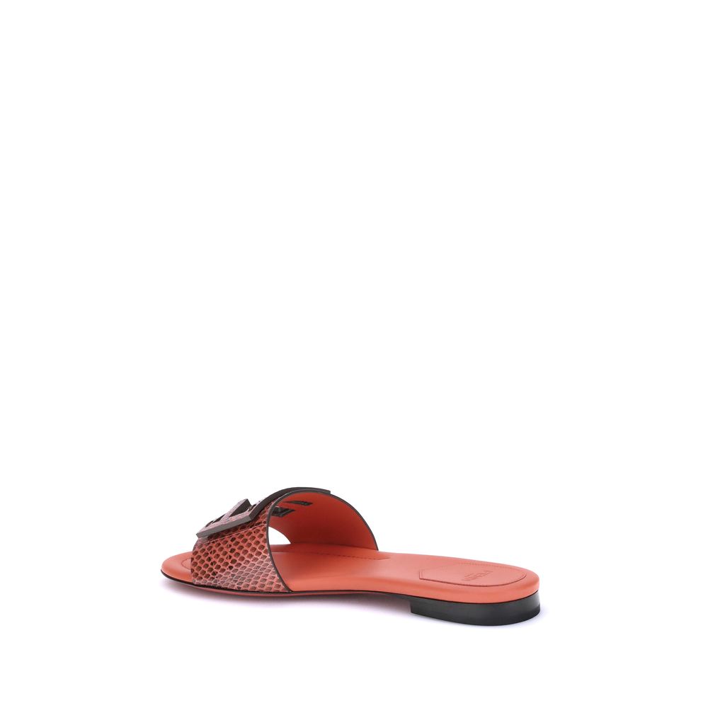 Fendi Sandalen mit Pythonmuster