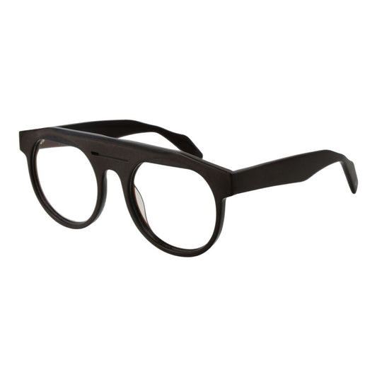 Yohji Yamamoto Braune Kunststoff-Brille (Rahmen)