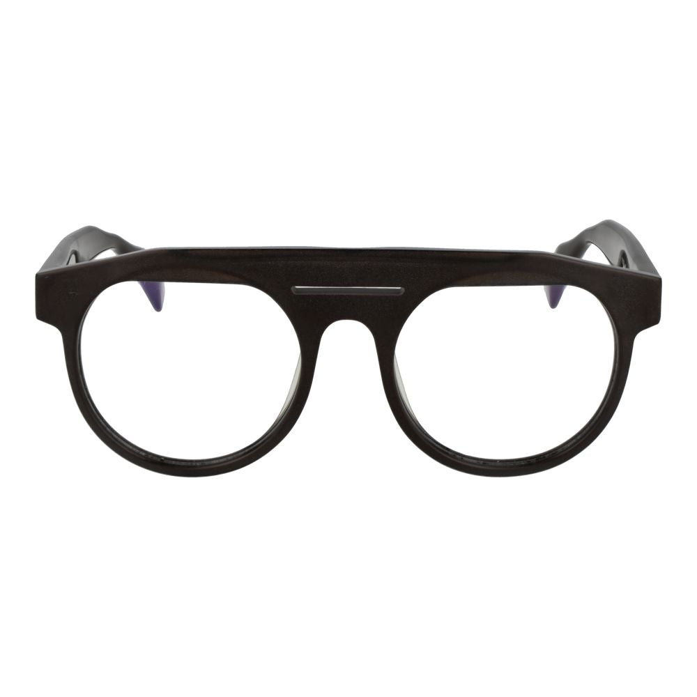Yohji Yamamoto Braune Kunststoff-Brille (Rahmen)