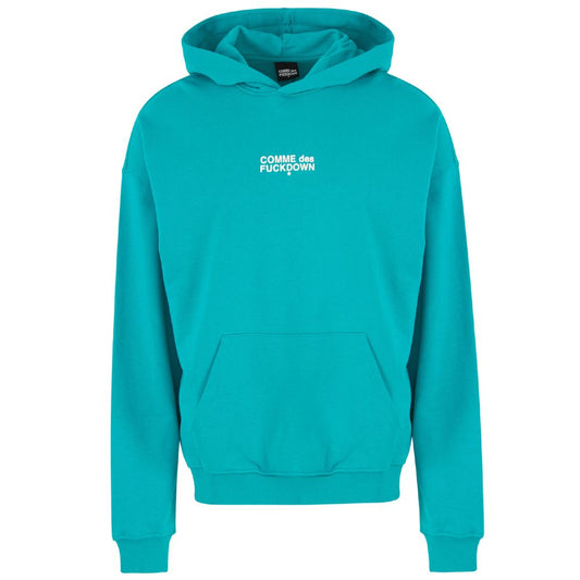 Comme Des Fuckdown Grüner Baumwoll-Hoodie für Männer