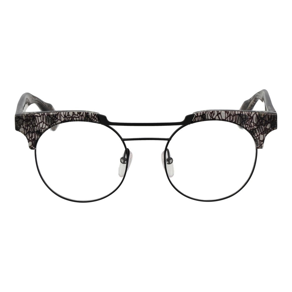 Yohji Yamamoto Schwarze Kunststoffbrille (Rahmen)