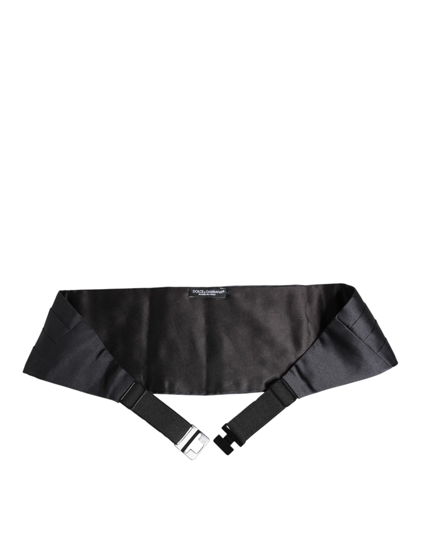 Dolce & Gabbana Dunkelblauer Gürtel aus 100% Seide Taillenkummerbund