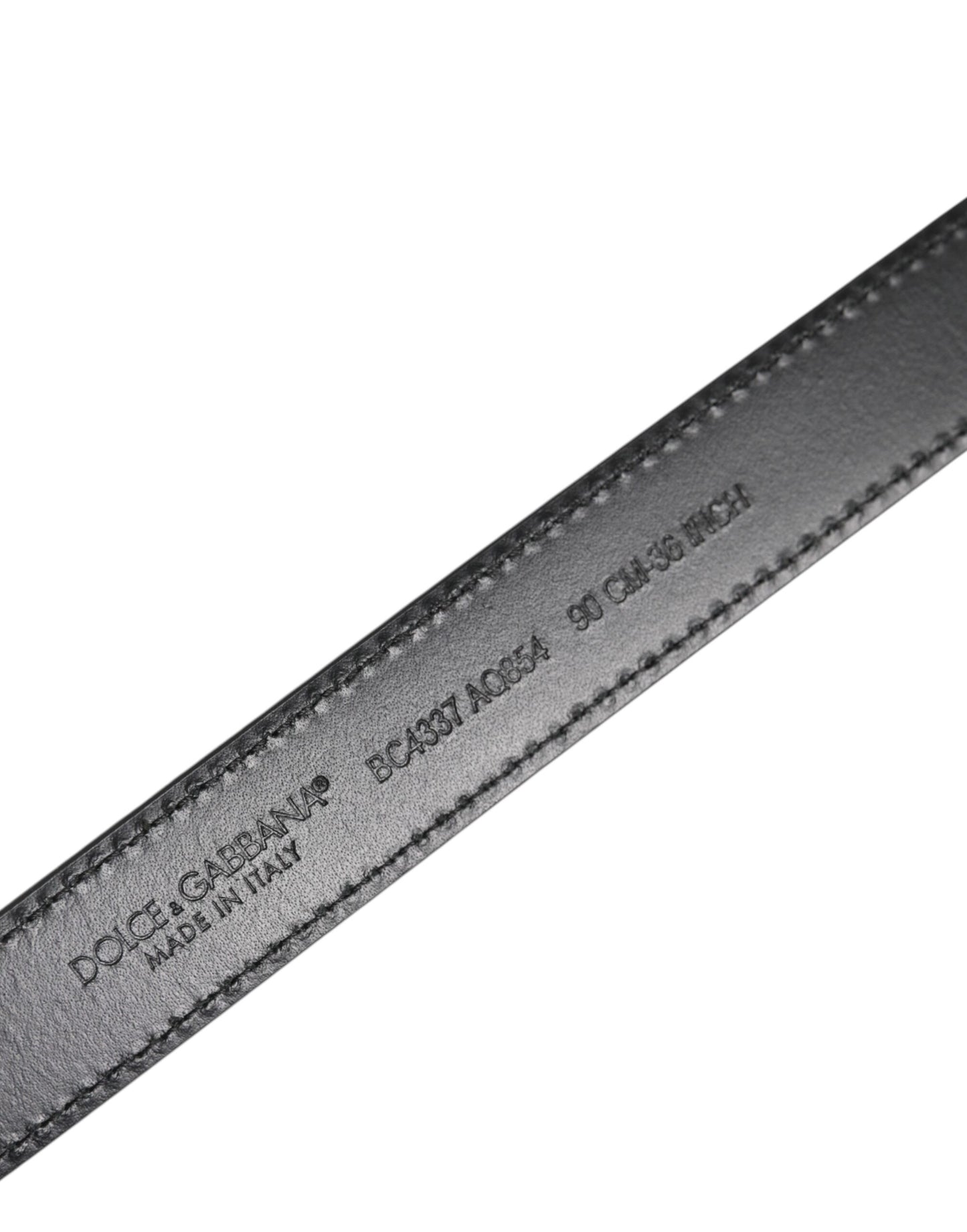 Dolce & Gabbana Schwarz Rot Leopard Silber Metallschnalle Gürtel