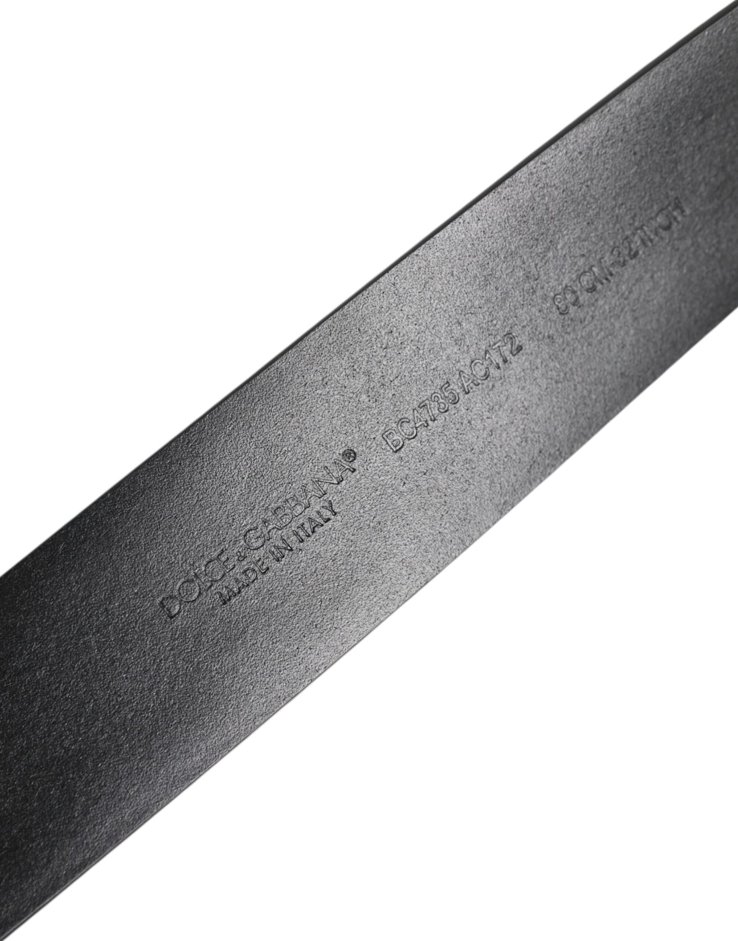 Dolce & Gabbana Schwarzer Leder Nietengürtel DG Metallschnalle