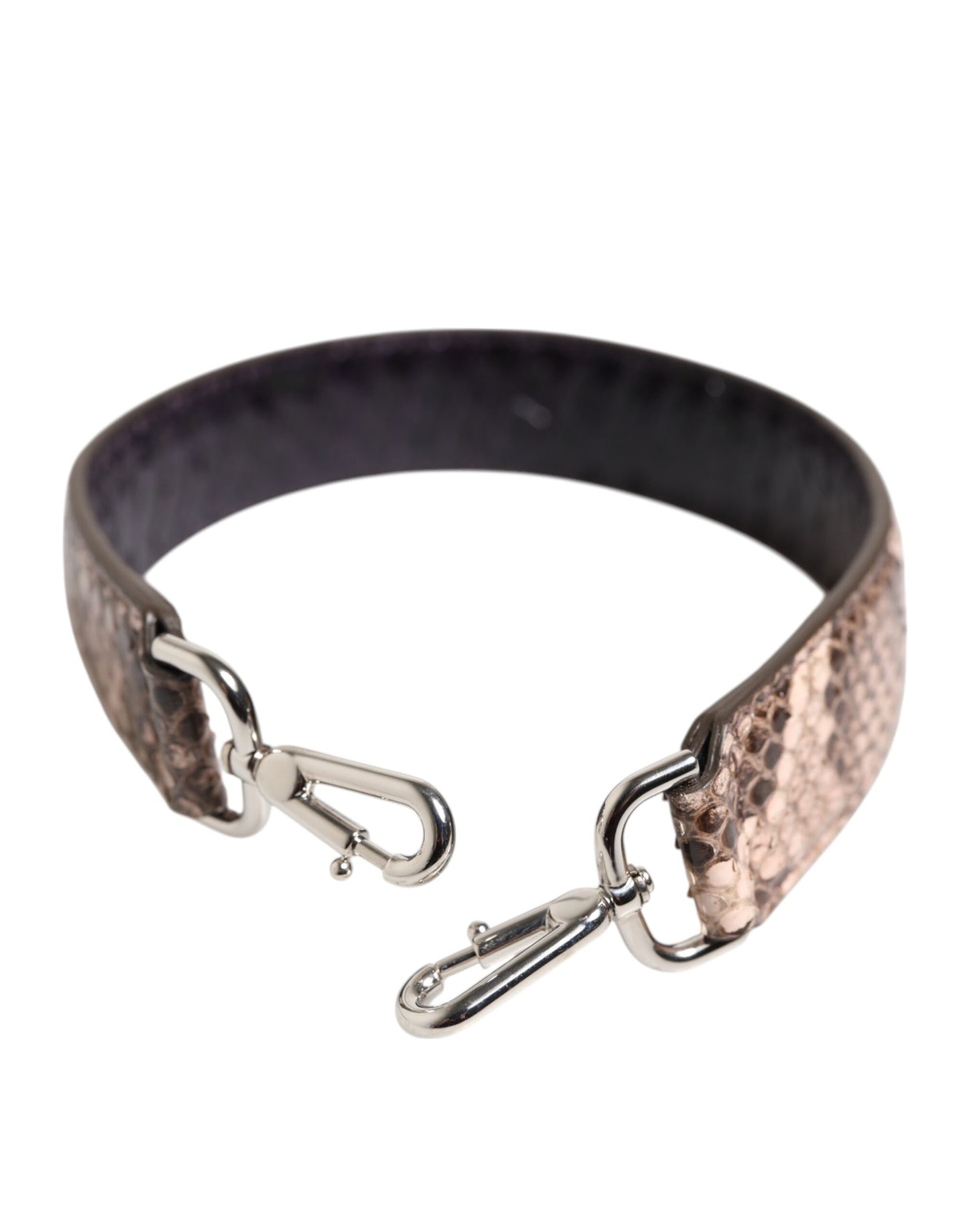 Dolce & Gabbana Braunes Exotenleder Handtasche Accessoire Schulterriemen