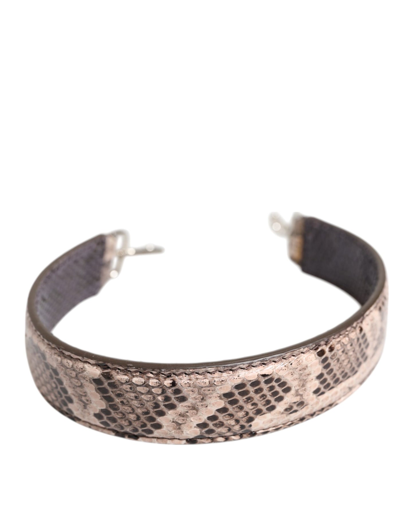 Dolce & Gabbana Beige Exotisches Leder Handtasche Accessoire Schulterriemen