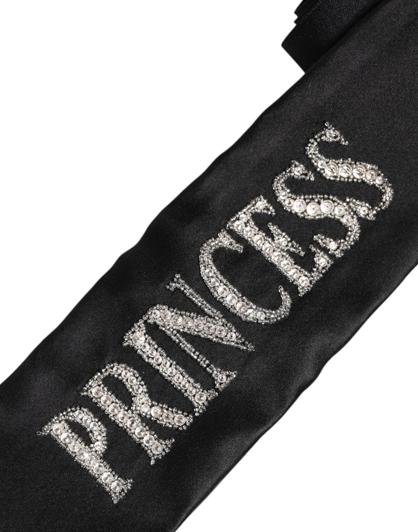 Dolce & Gabbana Schwarzer Prinzessin Fantasy geflochtener Taillengürtel