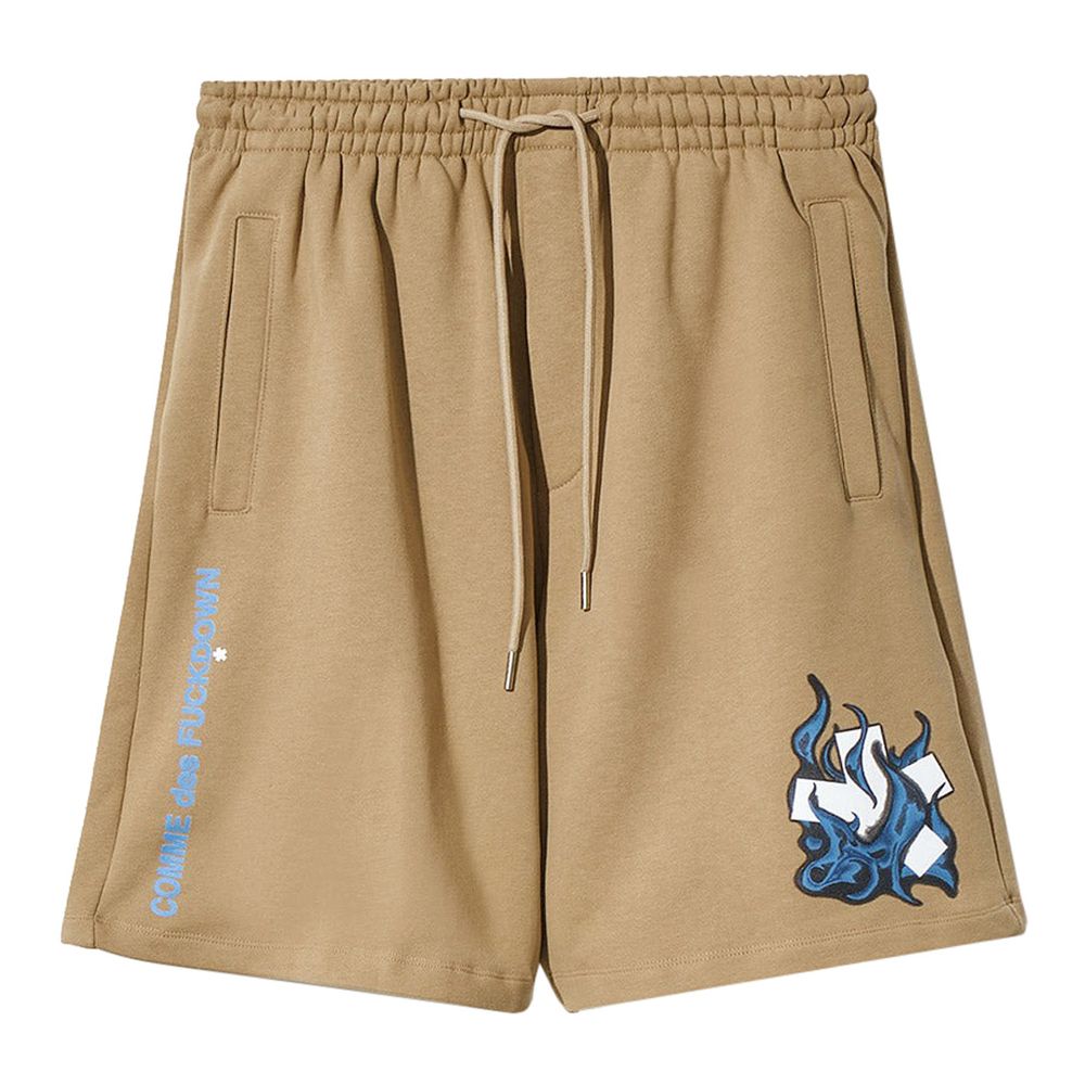 Comme Des Fuckdown Braun Baumwolle kurz