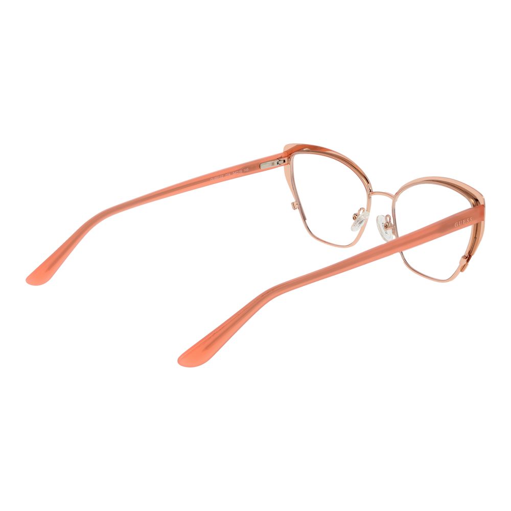 Guess Orangefarbene Metallbrille (Gestelle)