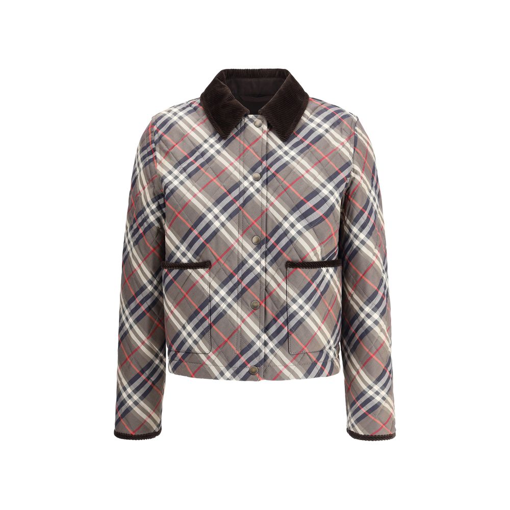 Burberry Karo-Wattierte Jacke