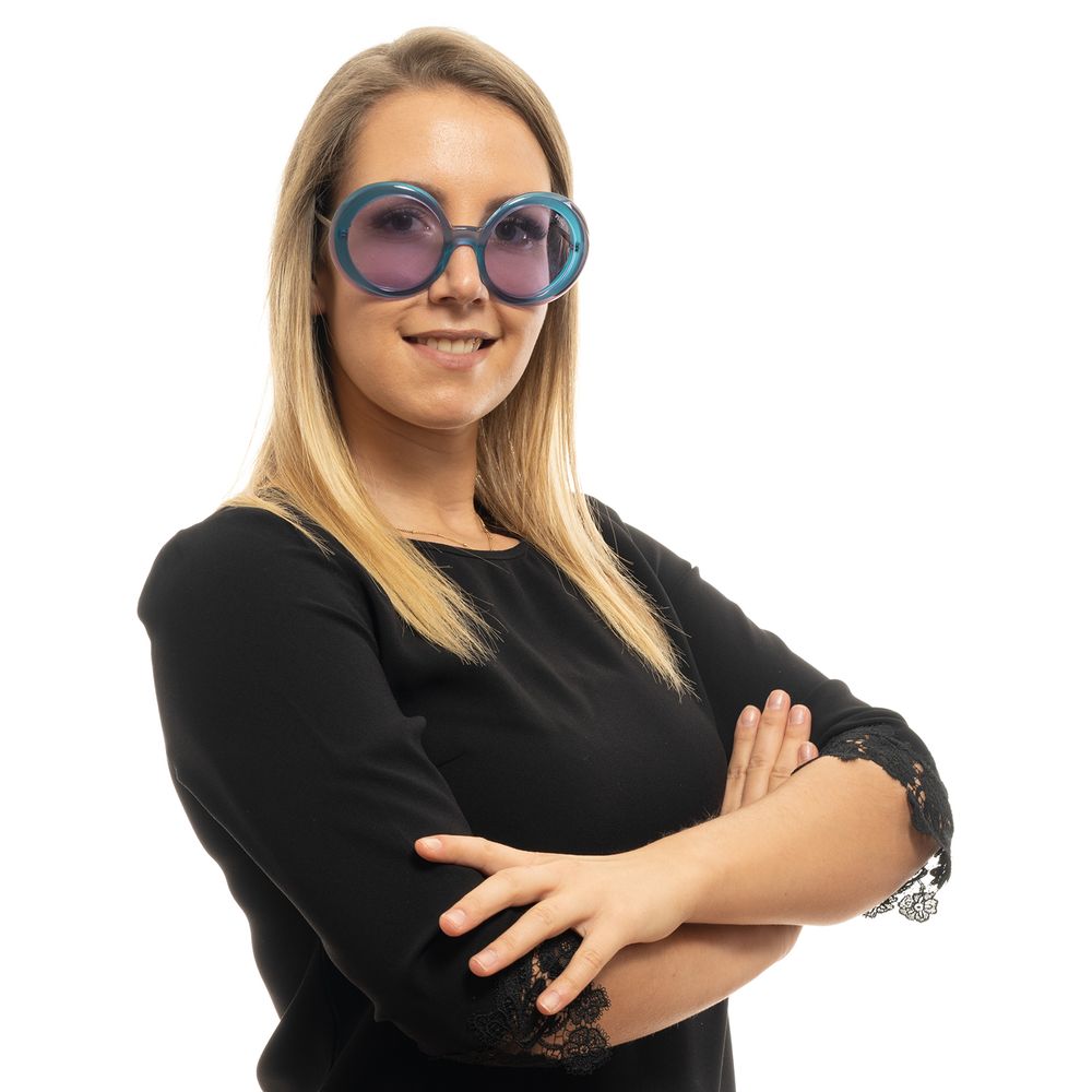 Emilio Pucci Türkise Metall- und Kunststoff-Sonnenbrille