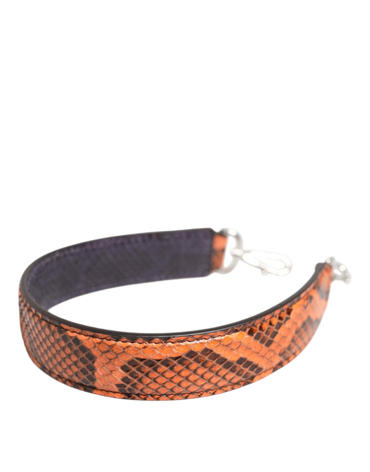 Dolce & Gabbana Orange Exotische Ledertasche Schulterriemen