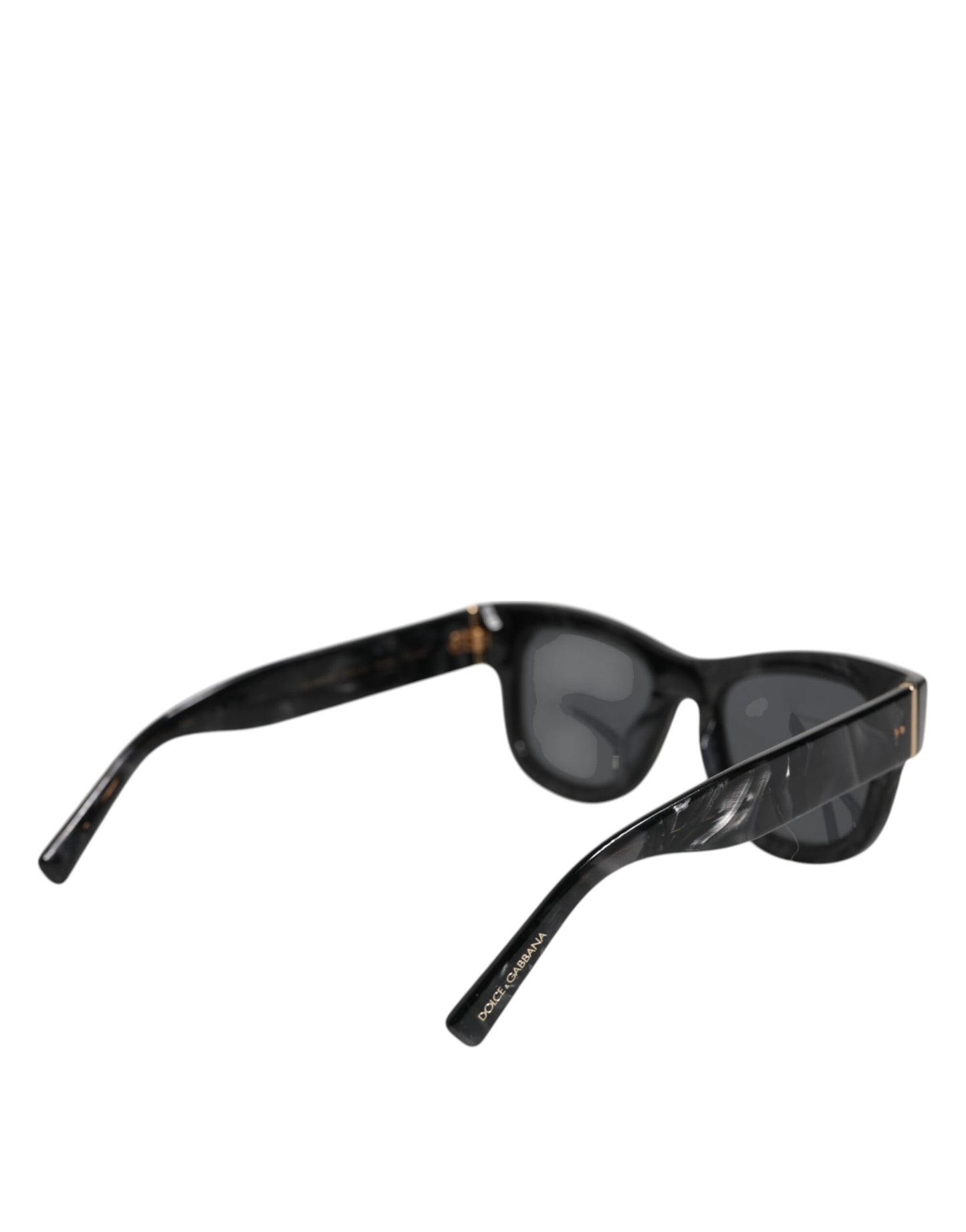 Dolce & Gabbana Perlweißes Acetatgestell Domenico Deep Shades Sonnenbrille