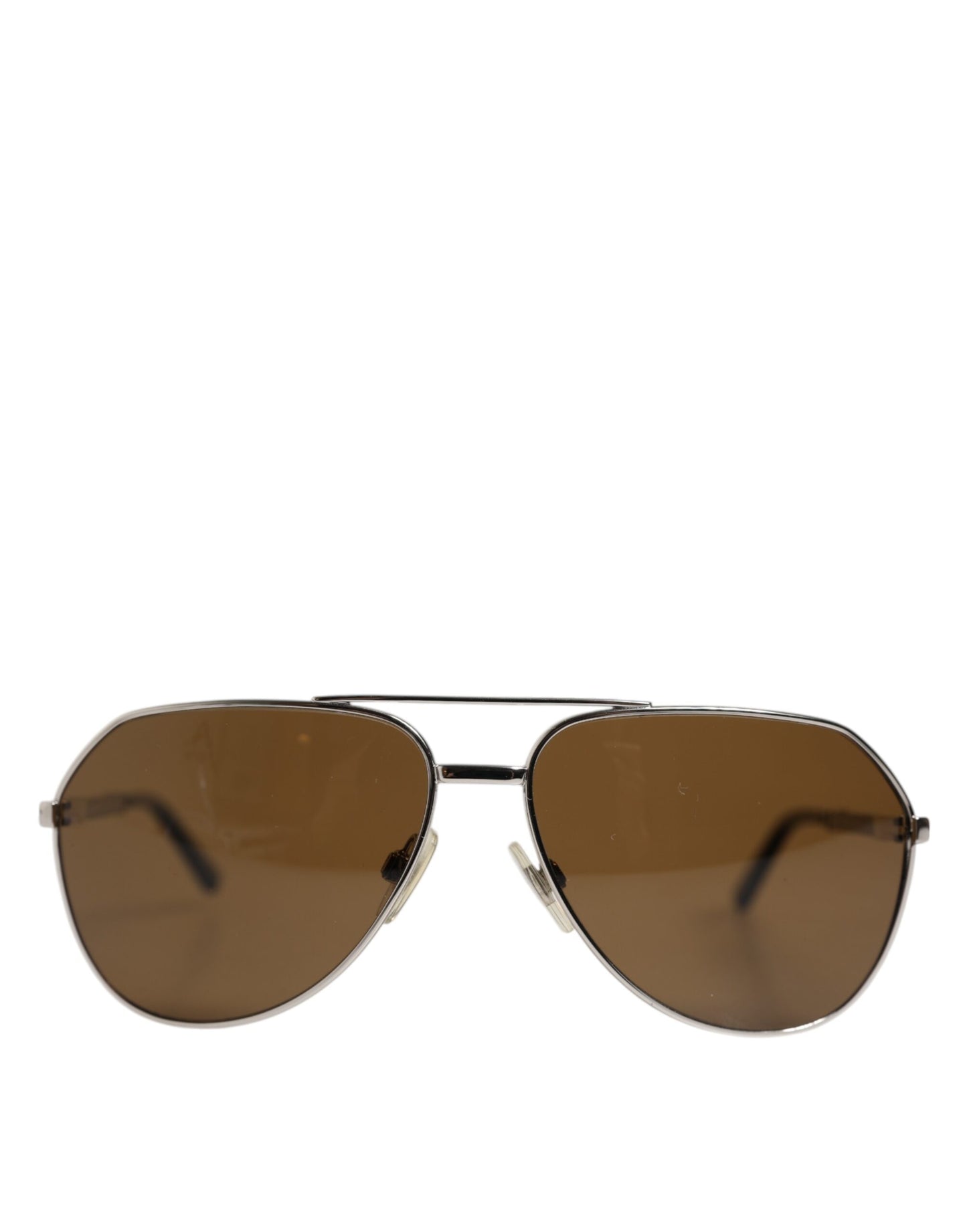Dolce & Gabbana DG2073 Silberner Stahl Klassischer Pilot Braune Gläser Sonnenbrille