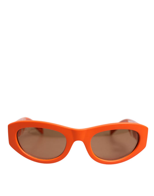Dolce & Gabbana Orange Reborn To Live Oval Frame Logo Eyewear Sonnenbrille