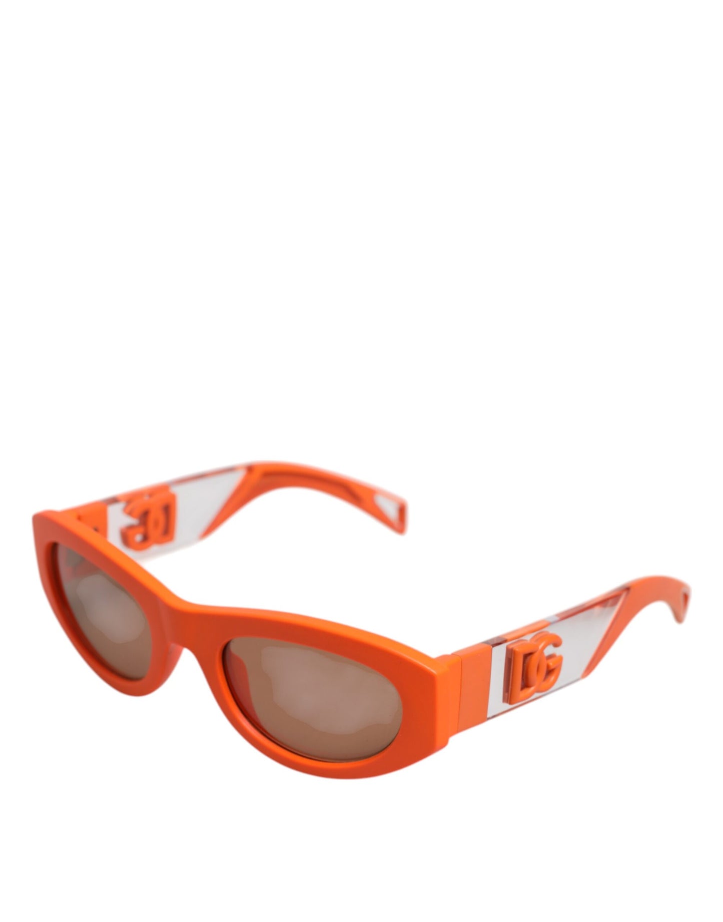Dolce & Gabbana Orange Reborn To Live Oval Frame Logo Eyewear Sonnenbrille