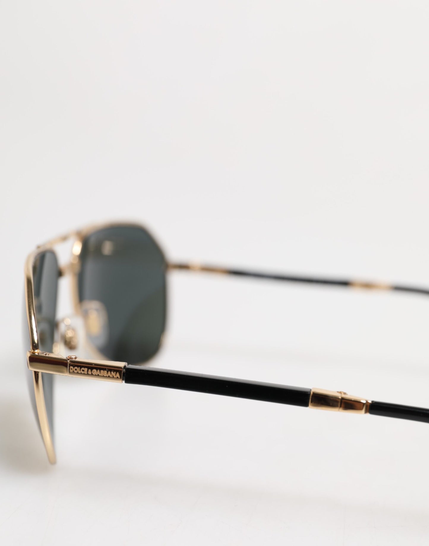 Dolce & Gabbana Gold DG2106K Pilot Frame getönte Gläser polarisierte Sonnenbrille