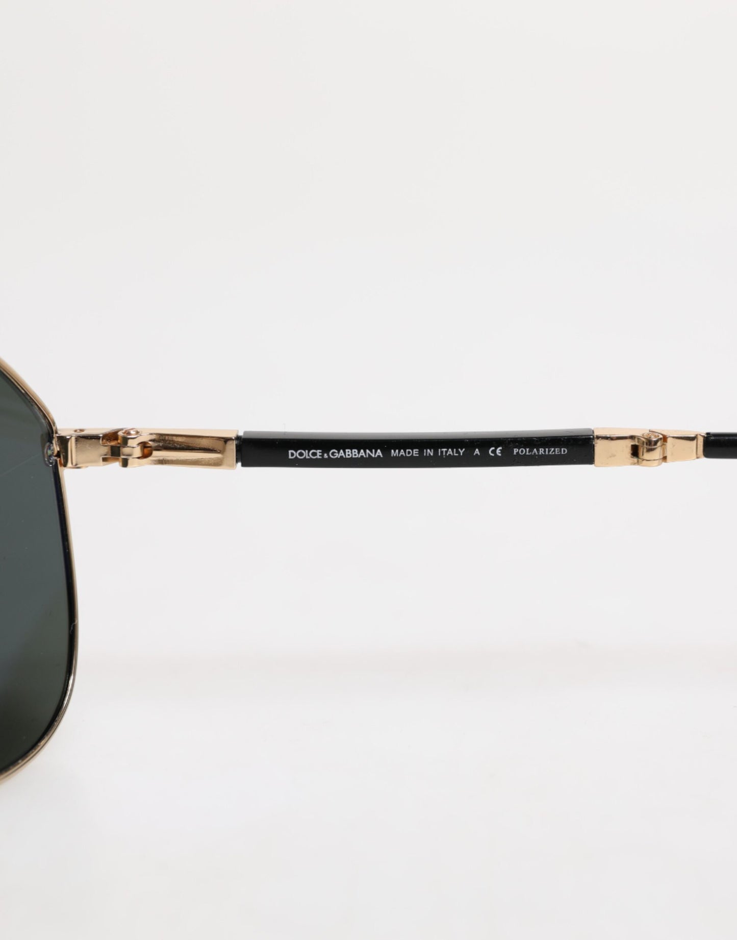 Dolce & Gabbana Gold DG2106K Pilot Frame getönte Gläser polarisierte Sonnenbrille