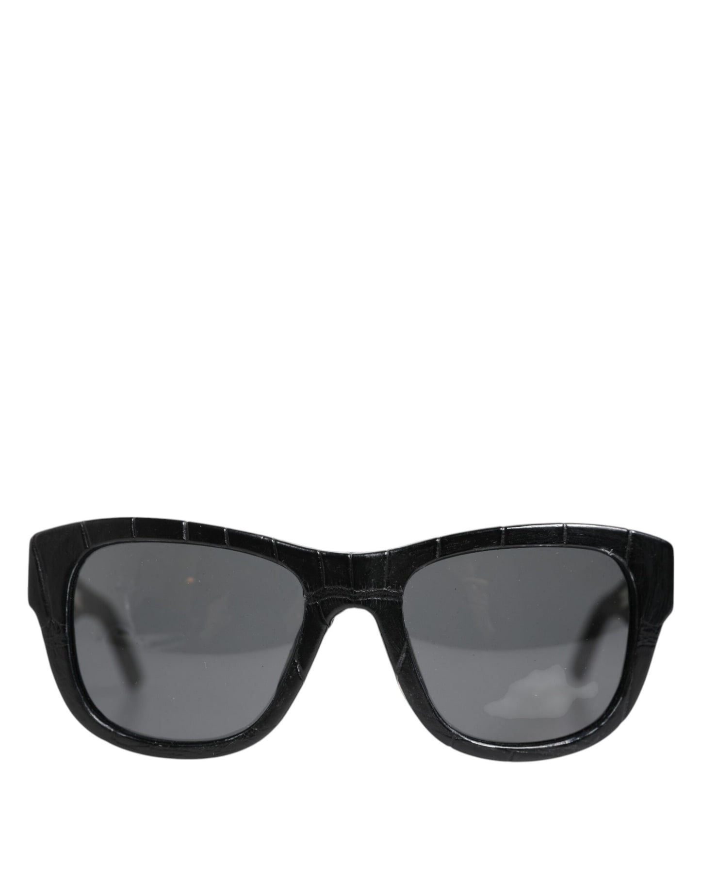 Dolce & Gabbana Schwarze Lederfassung DG4177 Getönte Gläser Sonnenbrille