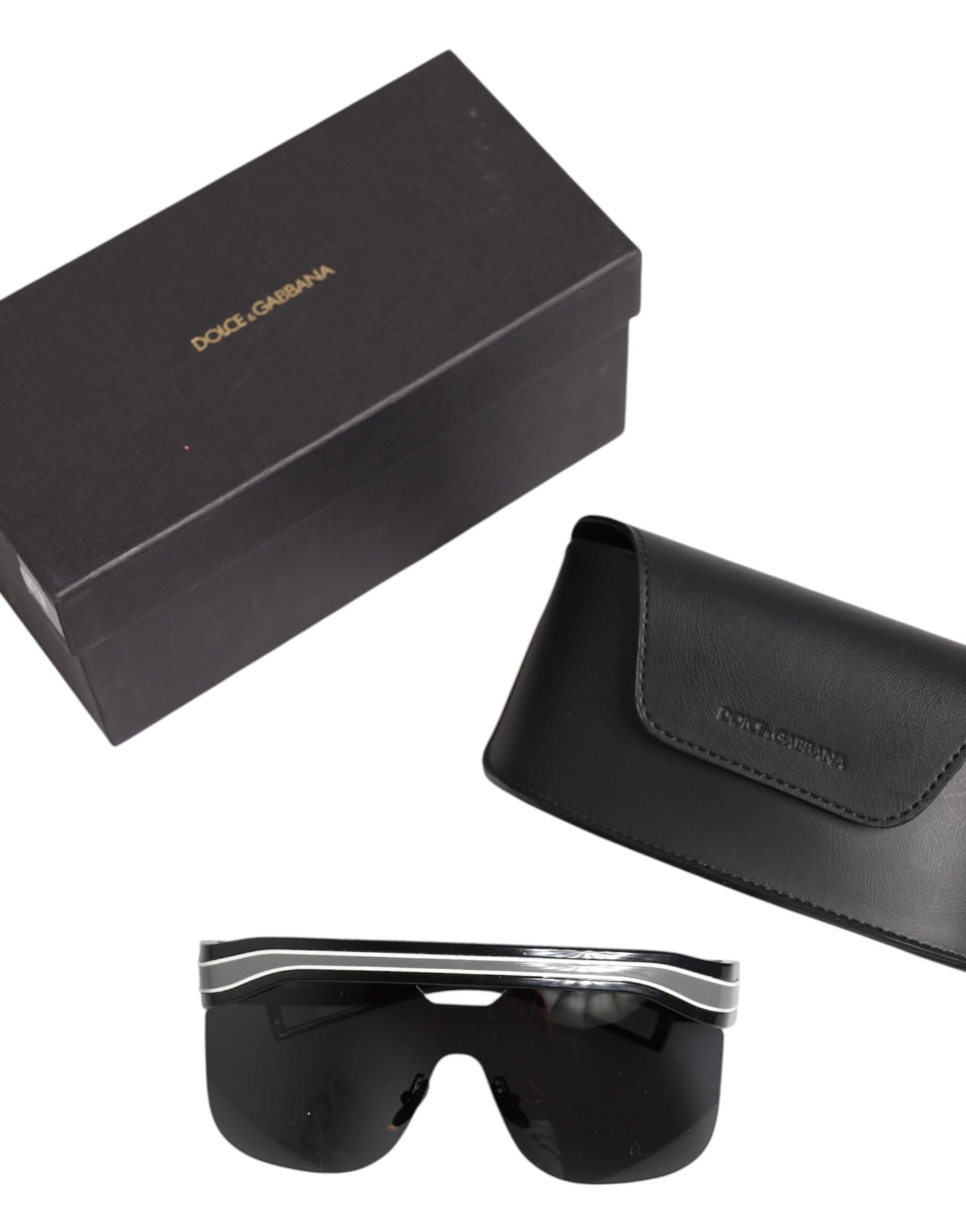 Dolce & Gabbana Schwarz Weiß Street Sporty DG6162 Männer Brillen Sonnenbrillen